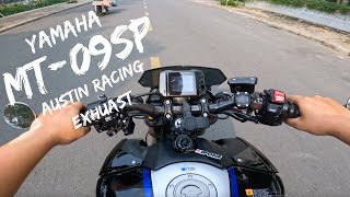 Yamaha MT09sp 2022  Austin Racing GP1R  RAW 4K [upl. by Gregson805]