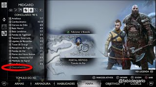 LOCALIZAÇÃO DA MISSÃO DESCONHECIDO MIDGARD 100  GOD OF WAR RAGNAROK [upl. by Cassiani]