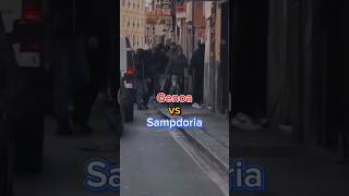 Street clashes before Genoa vs Sampdoria 2592024 Afernan21 [upl. by Yarised]