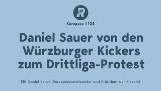 Daniel Sauer von den Würzburger Kickers zum DrittligaProtest [upl. by Siraved]