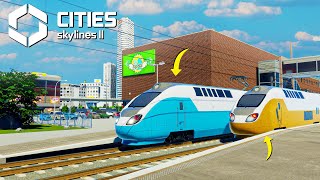 Building First Train Station in Cities Skylines 2  Cities Skylines 2 Gameplay [upl. by Frissell878]