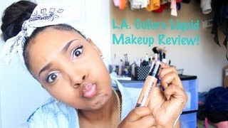 LA Colors Liquid Makeup Review [upl. by Claudetta]