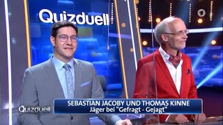 QuizduellOlymp mit Sebastian Jacoby und Thomas Kinne  Jäger von Gefragt Gejagt  QuizduellOlymp20 [upl. by Asimaj]