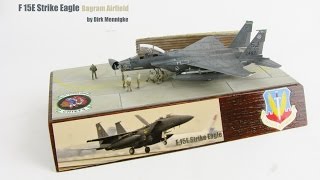 F 15E Bagram Airfield Revell 1144 scale model aircraft diorama [upl. by Jenn]