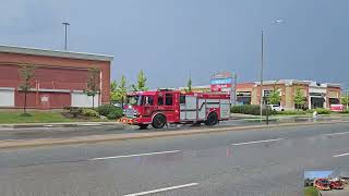 4K Mississauga Fire Aerial 115 amp Pumper 103 Responding [upl. by Anallese]