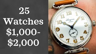 25 Great Watches Between 10002000 for Men 2018 [upl. by Malka]