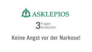 Keine Angst vor der Narkose 3 Fragen 3 Antworten  Asklepios [upl. by Ericka]