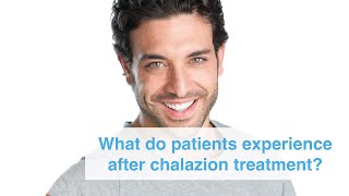 What do patients experience after chalazion incision and curettage surgery at Clinica London [upl. by Afaw751]