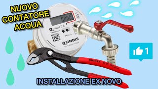 INSTALLAZIONE EX NOVO DI UN CONTATORE ACQUA SU RUBINETTO D’IRRIGAZIONE NON PREDISPOSTO [upl. by Maurise]