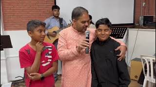 Young Piru’s baptism in the Holy Spirit  Cyprus Punjabi church [upl. by Bocoj]