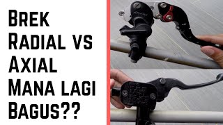 BRAKE RADIAL VS AXIAL  MARI BELAJAR [upl. by Loftis]