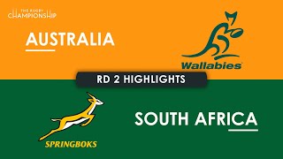 HIGHLIGHTS  AUSTRALIA v SOUTH AFRICA  The Rugby Championship 2024 [upl. by Phil355]