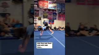 SHE LIED FOLKS😂… flashback cheer tumbling tumblechef Shorts [upl. by Lance]