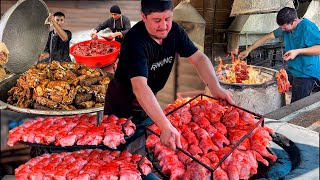 Compilation Meat Street Foods National and Traditional Foods Big Meat Factory Uzbek Cuisine [upl. by Okram926]