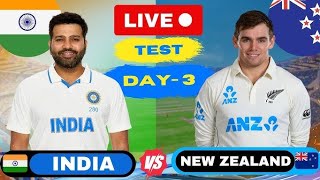 INDIA VS NEWZELAND 3RD TESTDAY 2TEST MATCH [upl. by Jeniece209]