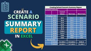 How to Create a Scenario Summary Report in Excel [upl. by Naujad542]