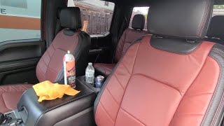 ADDING KATZKIN LEATHER SEATS ON MY 2018 FORD F150 [upl. by Okiruy]