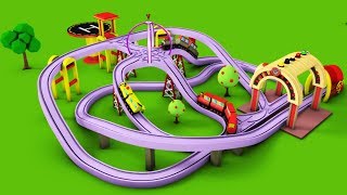 Train for kids  Kids Railway  Toy Videos  Choo Train Cartoon  Toy Factory Cartoon [upl. by Haldas948]