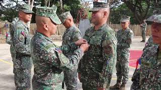 Donning of Rank to Newly Promoted Personnel of Marine Battalion Landing Team7 [upl. by Atsirhc]