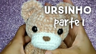 Ursinho de amigurumi passo a passo parte 1 [upl. by Anyahc]