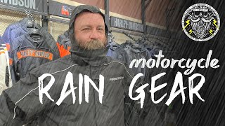 Rain Gear MUST for Motorcycle riding in rain  Compare First Gear amp HarleyDavidson Riding Gears HD [upl. by Noremak]