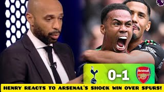 HENRY’S EXPLOSIVE REACTION TO ARSENAL’S EPIC WIN AGAINST SPURS [upl. by Saeger670]