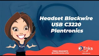 Headset Blackwire USB C3220 Plantronics [upl. by Joan]