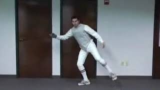 How to Attack with a Fleche in Advanced Fencing Footwork [upl. by Yelsiap986]