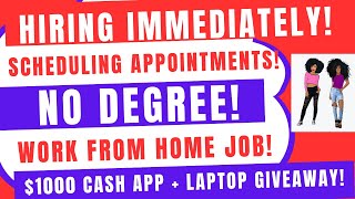 Schedule Appointments No Degree Work From Home Job  No Resume No Interview Companies  Giveaways [upl. by Ejroj]