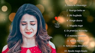 Top 10 Kannada Sad Song😢  Filing Song  Zoo Ringtone [upl. by Uon]