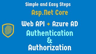 Net Core Web API Azure AD Authentication and Authorization [upl. by Moyna245]