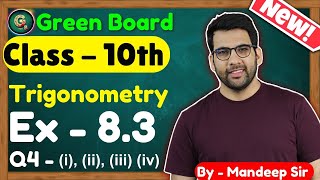 Ex 83 Class 10  Introduction to Trigonometry  Class 10 NCERT  Ex 83 CBSE Rajmith study [upl. by Sanfo508]