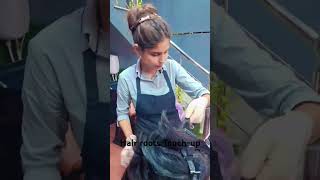 Hair roots Touch up💆‍♀️practiceshort video 📹please guy sport🤞👍 kro sade kmm nu🤟ARSHORT VLOG 47 [upl. by Otrebogir]