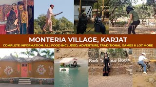 Monteria Village Karjat Village Life Experience Near Mumbai One Day Picnic Adventure amp Activities [upl. by Isidoro877]