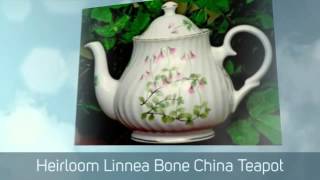 Heirloom Bone China Teapots from The Teapot Shoppe [upl. by Hselin]