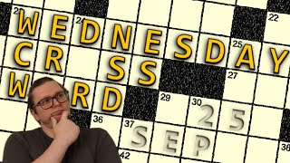 Wednesday Crossword September 25 2024 [upl. by Ainaj]