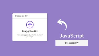 How to make Draggable Div Element in JavaScript [upl. by Billen679]