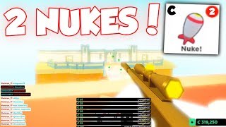 2 NUKES IN A SINGLE GAME  Roblox BIG Paintball [upl. by Muns692]