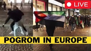 🚨 LIVE Migrants HUNT DOWN Innocent Jews In Amsterdam [upl. by Atteuqnas]