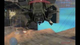 Halo 3  Flying the Pelican on The Pit MOD [upl. by Nitsed]