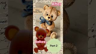 DIY Teddy Bear Fondant CakeTopper Part2 howtomake teddybearcakedecoratingclayplusheffectscake [upl. by Repsag]