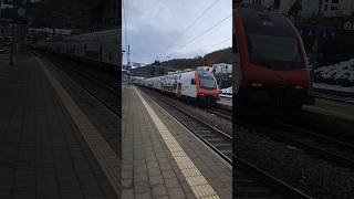 Durchfahrender IC von Zürich HB nach Basel SBB in SteinSäkingen sbb trainspotting shorts yt [upl. by Fraase666]