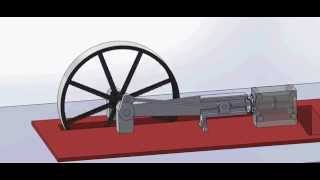 WMSTR Villaume Corliss Steam Engine Animation [upl. by Sjoberg]