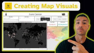 Power Bi Map  How to Create a Professional Power BI Map Dashboard StepbyStep [upl. by Moulden]