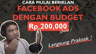 Cara Mulai Beriklan Facebook Ads Dengan Budget 200rb  ecoursegratis [upl. by Volnak312]