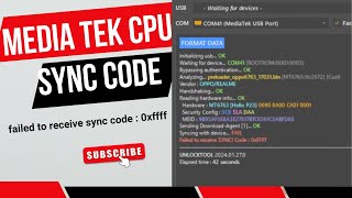 Failed to receive SYNC code 0xfff  mediatek cpu syncing fail  oppo vivo redmi unlock tool problem [upl. by Shawnee]