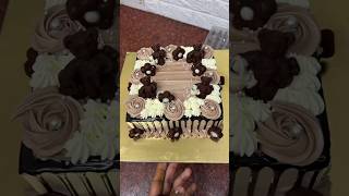 Beautiful cake making chocolate squares cake chocolatecake shortsfeed cakedecorating shorts [upl. by Wivina]