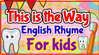 This Is The We Brush 🪥 Our Teeth Nursery Rhymes For KidsBabies Rhymes nishakaushik88 rhymes [upl. by Patti]