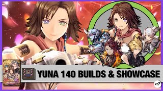 Yuna FF102 140 builds· showcase amp YuRiPa VC  WOTV x FF102 [upl. by Oos]