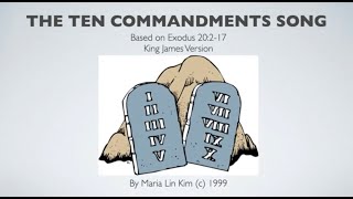 The Ten Commandments Song for children [upl. by Lieno]